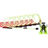 Easycomfort Pista per Macchinine con Effetti Luminosi e Automobilina, per Bambini da 3-6 Anni, 86x67x21cm