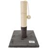 Le Stelle Tiragraffi per Gatti Grigio con Rivestimento Peluche con Palla e Palo Bianchi 30x30xh.30cm 8024299800594