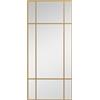 EasyComfort Specchio da Parete Stile Finestra con Montaggio Verticale e Orizzontale, 110x50cm, Oro