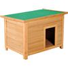 Easycomfort Cuccia per Cani Impermeabile da Esterno in Legno di Abete, 82 x 58 x 58cm