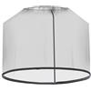 EasyComfort Zanzariera per Ombrellone 3x2.3 m Regolabile a Rete Fitta con Apertura a Cerniera, Nero