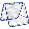 Easycomfort Rete da Calcio Rebounder Pieghevole con Angolo Regolabile e Picchetti, 100x95x90 cm, Blu