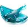 QFkris Qf Glass Ray Fish, Handmade Crystal Manta Ray, Sting Ray, Cute Sea Animal Figurine, Art Decor