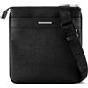Armani Exchange New York, Metal Logo Plate, Front Pocket, Zip Closure, Borsa Messenger Uomo