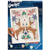 Ravensburger CreArt 25895 - Cervo di Natale - dipinto per numero per adulti, set di pittura fai-da-te con pennello e colori acrilici, regalo per donne e uomini, pittura per adulti