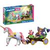 PLAYMOBIL | Fantasy & Magic | Carrozza unicorno | Carrozza magica con fata, joyling ed elegante unicorno | Per bambini dai 4 anni in su | 72216