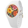 Ice-Watch - ICE flower Tropical garden - Orologio bianco da Donna con Cinturino in silicone - 025901 (Small 37mm)
