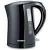 SEVERIN WK 3498 Bollitore per acqua 2200 W in plastica e metallo, Teiera elettrica con capacità di 1,5 litri, Bollitore acqua elettrico con indicatore del livello dell'acqua, Nero