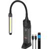 Brennenstuhl Lampada professionale a LED HL 800 ACW (luce di lavoro 800 lm con durata massima di 15 h, magnete, batteria sostituibile, ricarica wireless, cavo USB C)