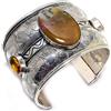 "Fatto a mano" Bracciale in argento sterling 925 fatto a mano con pietre preziose...