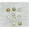Surat*Diamond*City Diamante Naturale Lotto 9 Pezzi 0.84tcw 2.6 MM Color Latte Bianco Mix Rotondo