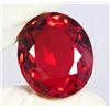 Naturale Rosso Topazio 900 KT Raro Brasiliano di Forma Ovale Certificato Loose