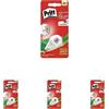 Pritt Correttore Mini Roller con punta flessibile e funzione push-pull per l'utilizzo su entrambi i lati, per cancellare e correggere, sovrascrivibile immediatamente, 4,2 mm x 7 m (Confezione da 4)