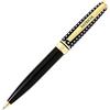 DRAEGER La carterie 76000844 penna sfera retrattile serie Black & Gold con messaggio su Clip Patricia
