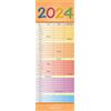 Alpha Edition Rainbow 2024 - Calendario a strisce, 15 x 42 cm