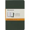 Moleskine Cahier Journal Set 3 Quaderni a Righe, Tascabile, Verde Mirto