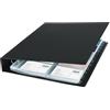SIGEL Raccoglitore per biglietti da visita A4 | VZ301, 2 file, fino a 400 biglietti, espandibile, formato 9 x 5,8 cm, nero