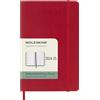 Moleskine Weekly Planner 2024-2025, Agenda Settimanale 18 Mesi 2025 Con Spazio Per Note, Con Copertina Morbida e Chiusura Elastica, Formato Pocket 9 x 14 cm, Colore Rosso Scarlatto