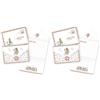 LINA OFFICINE GRAFICHE CREATIVE letterina per babbo natale PUPAZZO DI NEVE CON ALBERO (Confezione da 2)