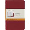 Moleskine Cahier Journal, Set 3 Quaderni con Pagine a Righe, Copertina Morbida, Colore Rosso, 64 Pagine, Formato Pocket 9 x 14 cm