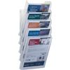Durable 858619 - Combiboxx A4 Set XL, set di 5 vaschette porta dépliant da f.to A4 fino a f.to di 311x240 mm, da tavolo e da parete, trasparente