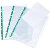 KAV 500 Deluxe - Buste perforate in vetro, formato A4, 100 pezzi, colore: Verde