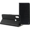 KSIX smart your tech Custodia a portafoglio per Honor 8X, semi-rigida, standing, nero