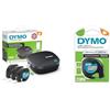DYMO LetraTag 200B etichettatrice Bluetooth | Stampante per etichette compatta & S0721730 Nastro LetraTag Metallico, 12 mm x 4 m, Argento