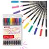 edding 1340 brushpen Pennarello punta fibra; Punta flessibile; Astuccio 10 pz.; Colori assortiti; Tratto variabile