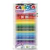 CARIOCA Pennarelli Birello Coloring Transparent | Scatola con Pennarelli Doppia Punta Super Lavabili, Pennarelli Punta Fine e Punta Media, Colori Assortiti, 30 Pezzi