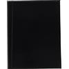 LEUCHTTURM1917 Portaspartiti A4, similpelle, Nero, 3 elastici | elastico di chiusura, 2 tasche angolari trasparenti, per coro e concerto, similpelle nera