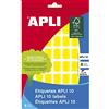 Apli 2750 Etichette, Giallo, 8H x 12 X 18