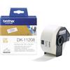 Brother DK11208 Etichette per Indirizzi, Nero/Bianco | Colore Nero su Sfondo Bianco. Per stampanti di etichette serie QL