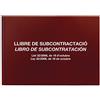 Miquelrius - Libro di Subappalto, Lingua Catalano/Spagnolo, 20 Fogli in Carta Autocopiante, 56 G, Formato A4 Orizzontale, Copertina in Cartoncino