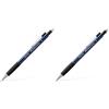 Faber-Castell 134751 - Matita meccanica GRIP 1347 blu navy, durezza B, spessore mina 0,7 mm, con gomma integrata, 1 pz. (Confezione da 2)