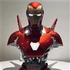 Hot Toys Busto Luminoso Iron Man MK50 Hot Toys In Resina 38/40 Cm Statue Marvel