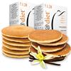 Line@Diet PANCAKE PROTEICI Line@diet | 7 VANIGLIA + 7 NATURE | comode monoporzioni | OLTRE il 60% di PROTEINE | preparato proteico per pancake e crêpes (Vaniglia + Nature, 7 + 7 Pancake)