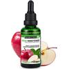 ALPHAPOWER FOOD: Stevia liquida, (1 x50ml Gusto mela rossa) Gusto liquido, Gocce aromatizzanti e dolcificante senza zucchero sostituto dello zucchero & calorie, dolcificante naturale, vegano