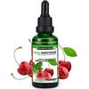 ALPHAPOWER FOOD: Stevia liquida, (1 x50ml Gusto ciliegia) Gusto liquido, Gocce aromatizzanti e dolcificante senza zuccheroso stituto dello zucchero & calorie, dolcificante naturale, vegano