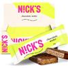 N!CK'S Barrette di Wafer al Cioccolato, Low Carb Biscotti 165 Calorie Senza Zucchero Aggiunto Dolci Caramelle Senza Glutine (9 Chocolate wafer x 35g)