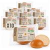LOVE KETO Pane keto proteico Low Carb, 10 Panini Keto da 55 g - Made in Italy | Pane chetogenico ipocalorico 12g di proteine e 12gr di fibre a porzione