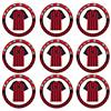 irpot Mini Cialde Decoshape Evento e Personaggio Scelta 24 pz topper cupcake (Calcio - Rossonero)