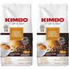 Kimbo Chicchi di Caffè Interi Crema Intensa, 2 Buste da 1kg | x2, Tostatura Media
