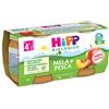 HiPP Omogeneizzato Biologico di Mela e Pesca dai 4+ Mesi, 2 x 80g