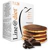 Line@Diet PANCAKE PROTEICI Line@diet | 7 CIOCCOLATO | comode monoporzioni | OLTRE il 60% di PROTEINE | preparato proteico per pancake e crêpes (Cioccolato, 7 Pancake)