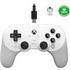 8Bitdo Pro 2 Wired Controller for Xbox, Hall Effect Joystick Update, 3.5mm Audio Jack, Compatible with Xbox Series X|S, Xbox One, Windows 10/11 - Officially Licensed (White)