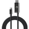 Konix Cavo Dock-Free USB-C verso HDMI per console Nintendo Switch 2 - Compatibile 4K - Nero