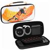 Konix Naruto Shippuden Custodia protettiva e da trasporto per console Nintendo Switch 2 - Vano per accessori e 8 giochi - Motivo Naruto - Bianco