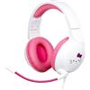 Konix Hello Kitty Cuffie gaming circumaurali cablate PC, PS5, Switch 2 e Xbox - Microfono - Cavo 1,5 m - Jack 3,5 mm - Bianco e rosa