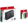 Nintendo Switch: Dock Set & Switch: Set Da Due Joy Con, Verde/Rosa Neon Limited